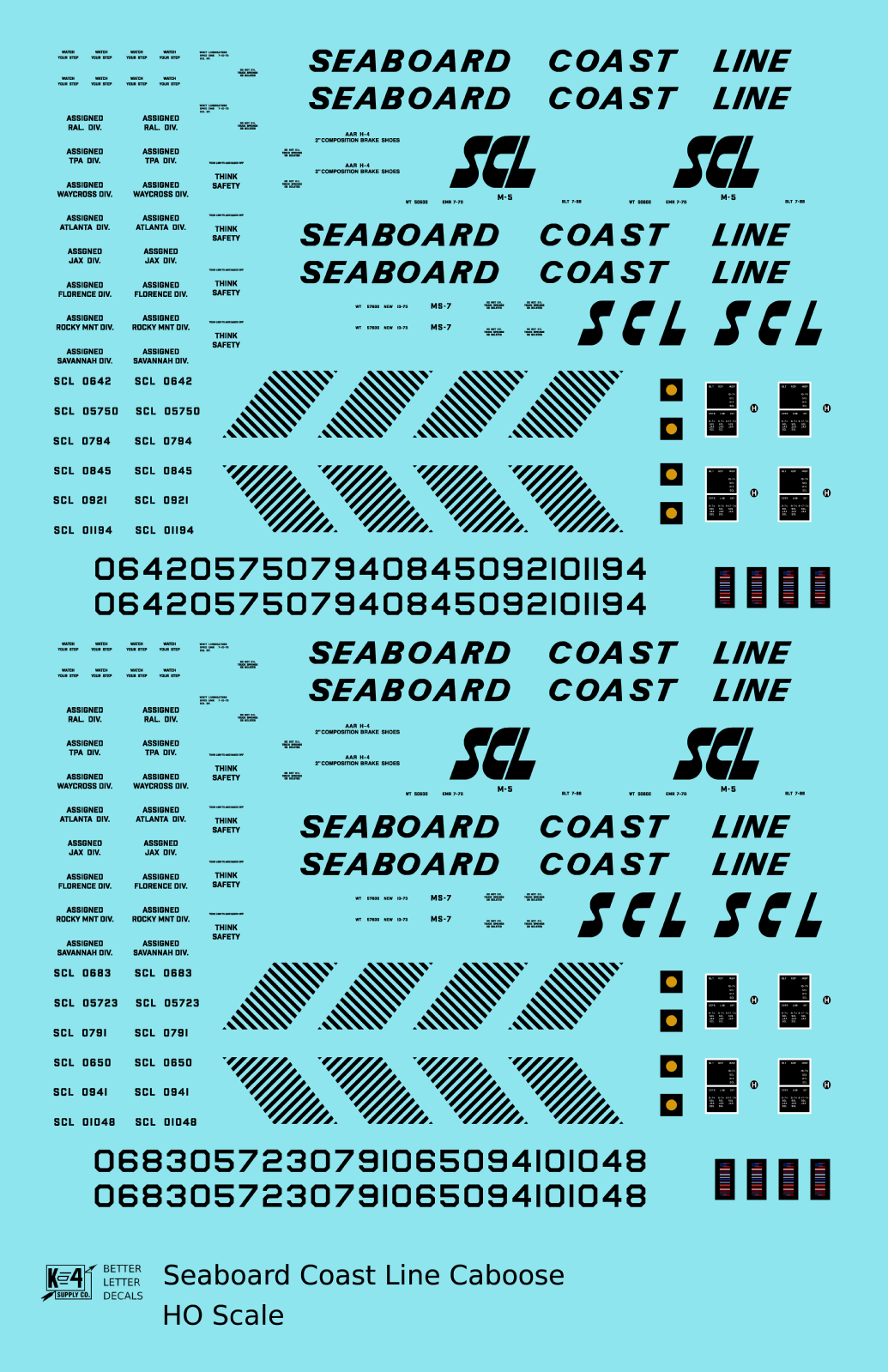 Seaboard Coast Line Steel Caboose Black