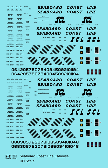 Seaboard Coast Line Steel Caboose Black