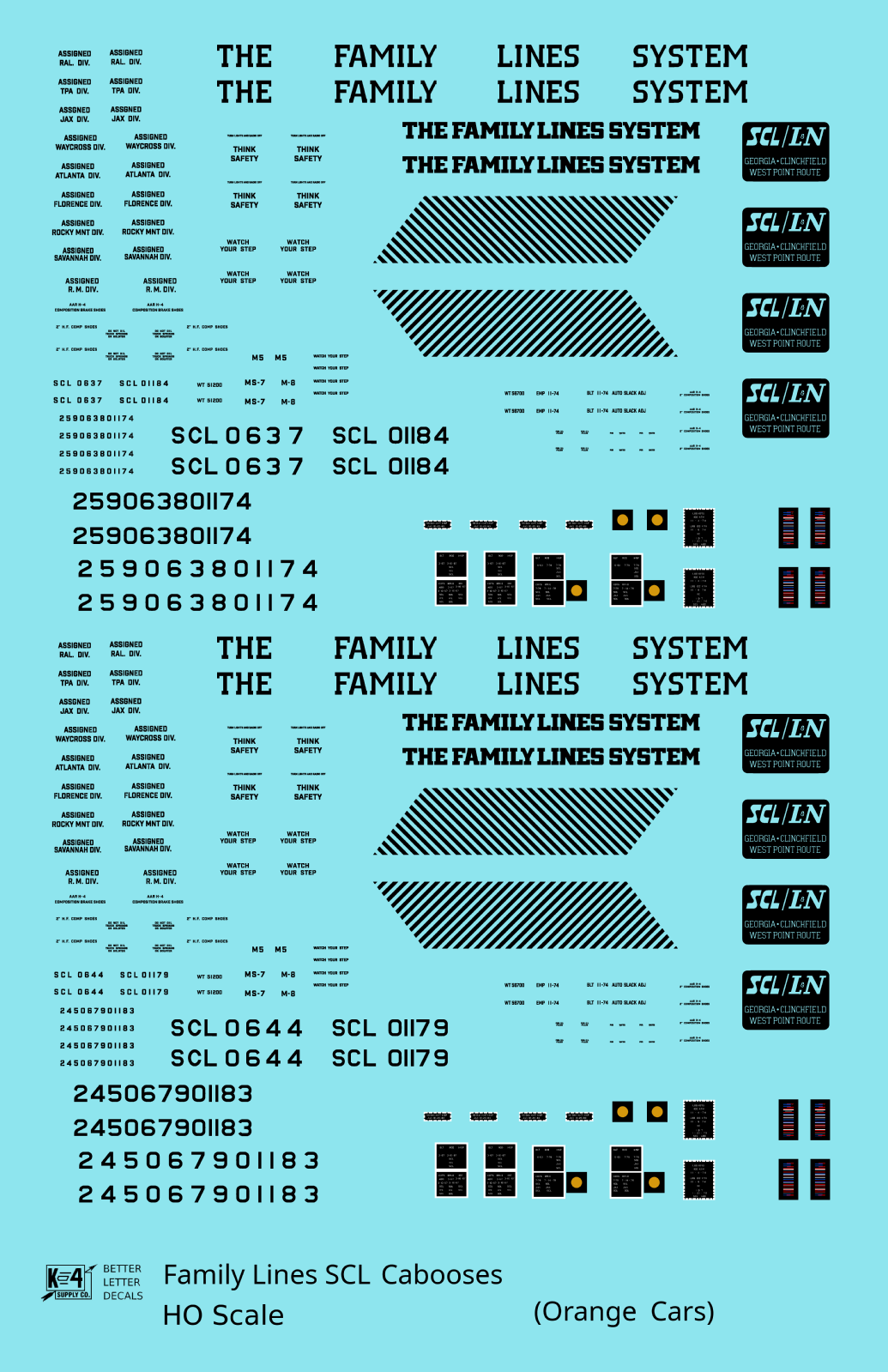 Family Lines SCL Caboose Black