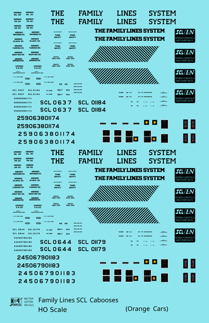 Family Lines SCL Caboose Black