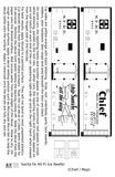 Santa Fe Reefer Despatch 40 Ft Ice Reefer Black Chief/Map - Decal