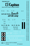 Santa Fe Reefer Despatch 50 Ft Ice Reefer Black El Capitan - Decal Sheet