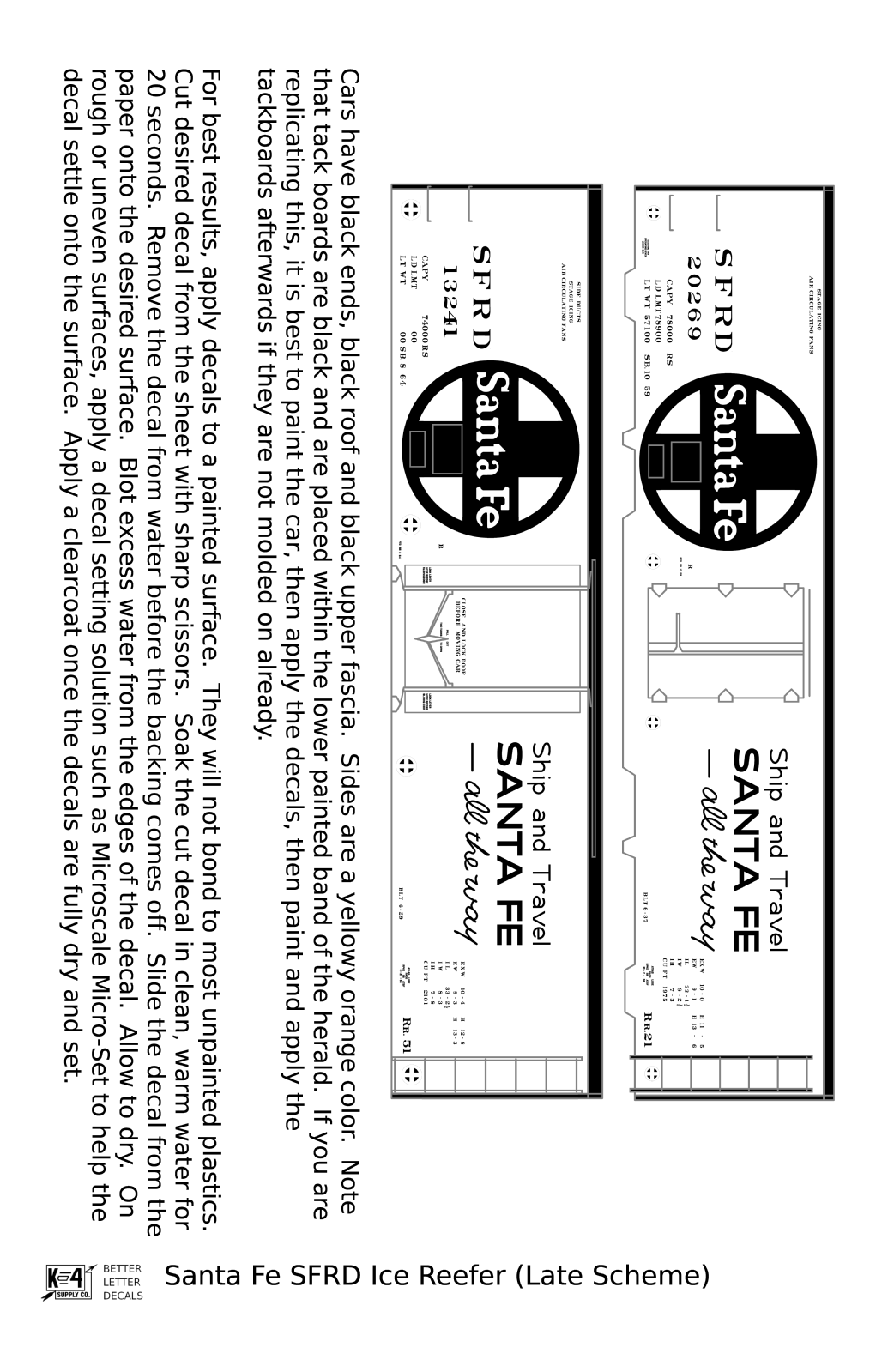 Santa Fe SFRD Steel Ice Reefer Black Late Scheme