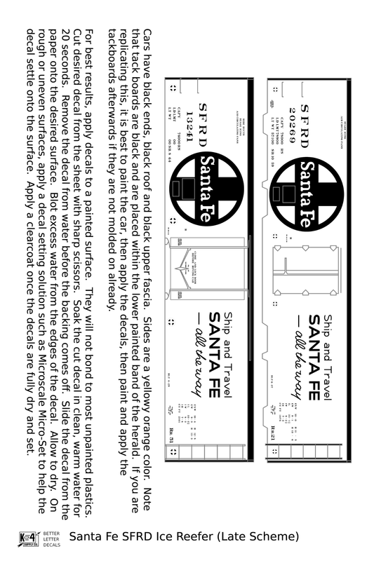 Santa Fe SFRD Steel Ice Reefer Black Late Scheme