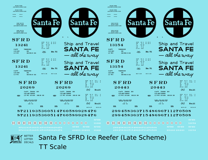 Santa Fe SFRD Steel Ice Reefer Black Late Scheme