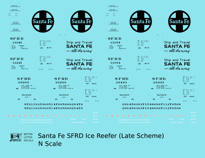 Santa Fe SFRD Steel Ice Reefer Black Late Scheme