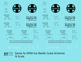 Santa Fe SFRD Steel Ice Reefer Black Late Scheme