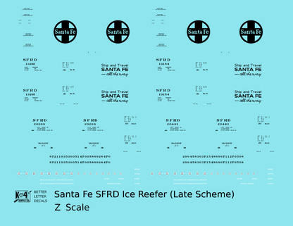 Santa Fe SFRD Steel Ice Reefer Black Late Scheme