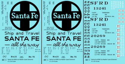Santa Fe SFRD Steel Ice Reefer Black Late Scheme