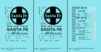 Santa Fe SFRD Steel Ice Reefer Black Late Scheme