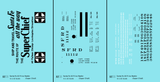 Santa Fe Reefer Despatch 40 Ft Ice Reefer Black Super Chief - Decal - Choose Scale