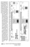 Santa Fe Reefer Despatch 50 Ft Mechanical Reefer Black Super Chief MTC - Decal