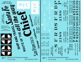 Santa Fe Reefer Despatch 50 Ft Mechanical Reefer Black San Francisco Chief MTC - Decal - Choose Scale