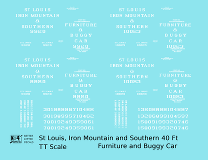St Louis Iron Mountain Southern Furniture Buggy Boxcar StLIM&S