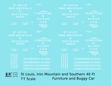 St Louis Iron Mountain Southern Furniture Buggy Boxcar StLIM&S