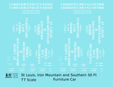 St Louis, Iron Mountain & Southern 50 Ft Furniture Boxcar StLIM&S