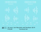 St Louis, Iron Mountain & Southern 50 Ft Furniture Boxcar StLIM&S