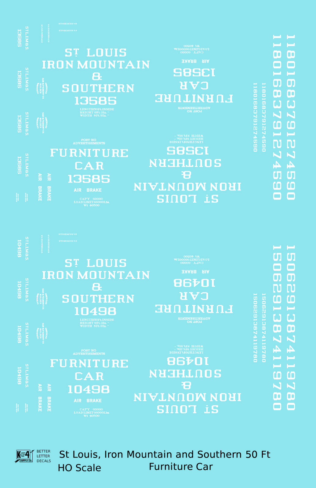 St Louis, Iron Mountain & Southern 50 Ft Furniture Boxcar StLIM&S
