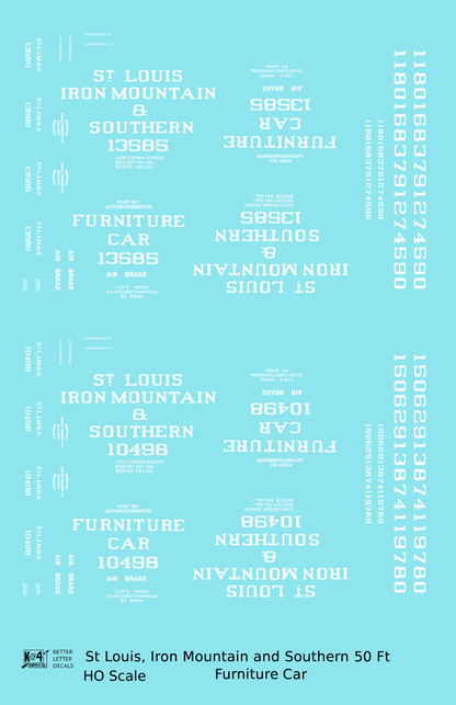St Louis, Iron Mountain & Southern 50 Ft Furniture Boxcar StLIM&S