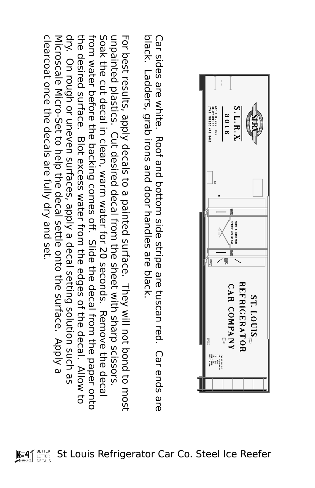 St. Louis Refrigerator Car Co. 40 Ft Steel Ice Reefer Black