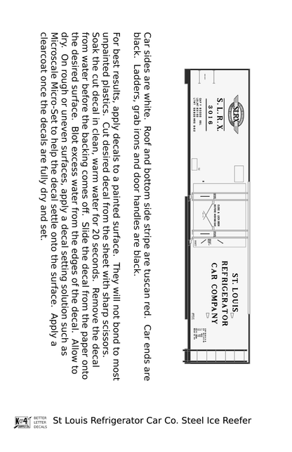 St. Louis Refrigerator Car Co. 40 Ft Steel Ice Reefer Black