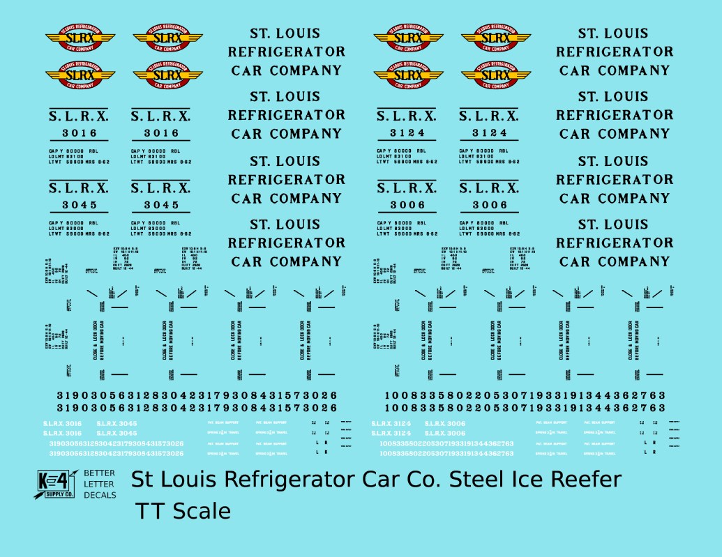 St. Louis Refrigerator Car Co. 40 Ft Steel Ice Reefer Black