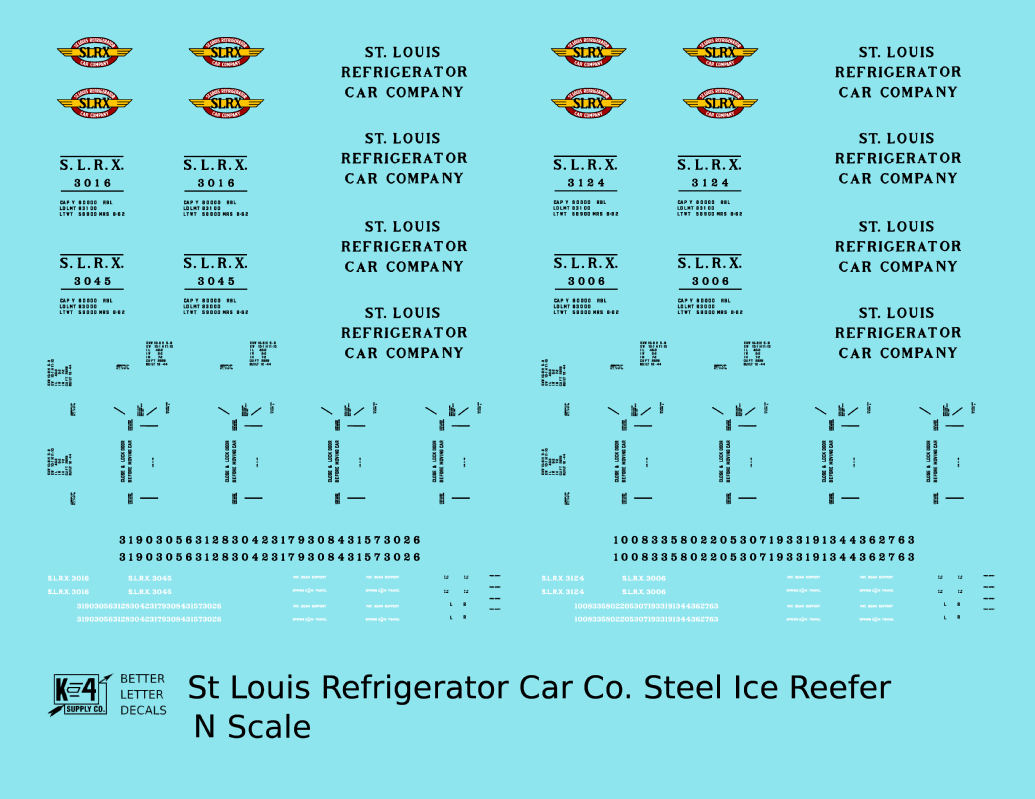 St. Louis Refrigerator Car Co. 40 Ft Steel Ice Reefer Black