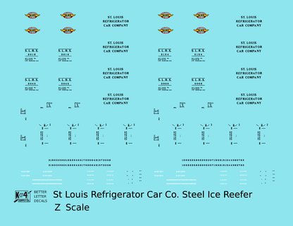St. Louis Refrigerator Car Co. 40 Ft Steel Ice Reefer Black