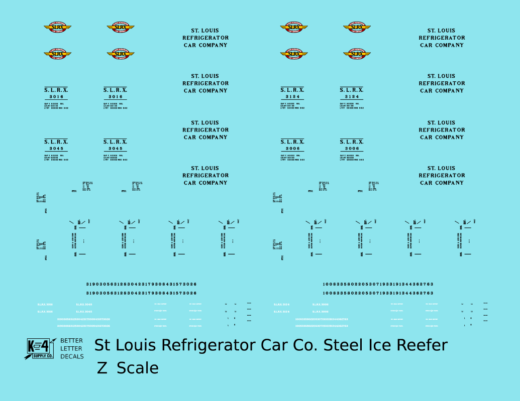 St. Louis Refrigerator Car Co. 40 Ft Steel Ice Reefer Black