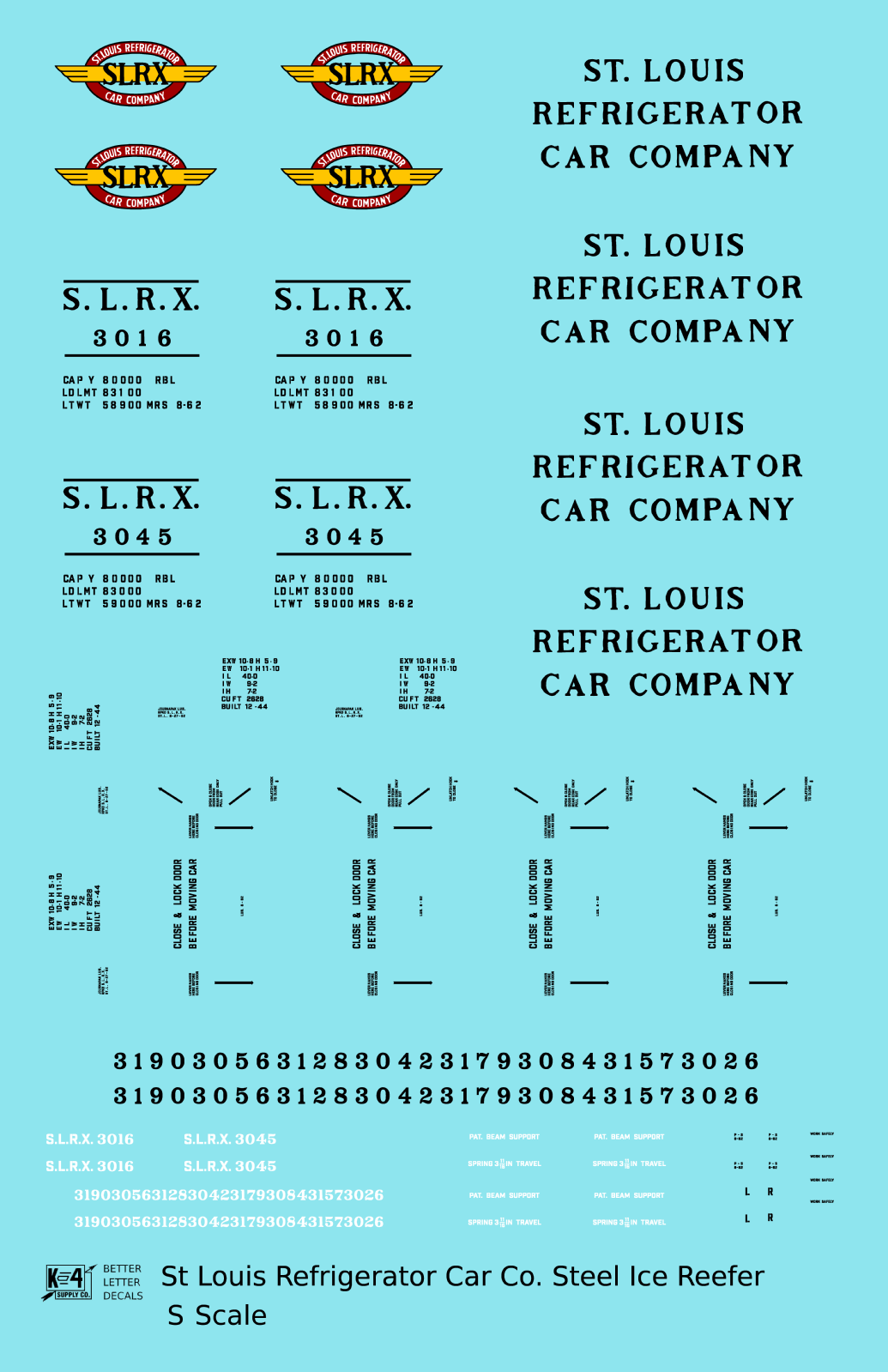 St. Louis Refrigerator Car Co. 40 Ft Steel Ice Reefer Black
