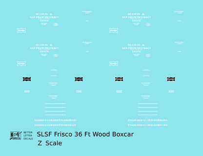 SLSF Frisco 36 Ft Wood Boxcar White