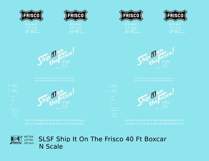 SLSF Frisco 40 Ft Boxcar White Ship It On The Frisco