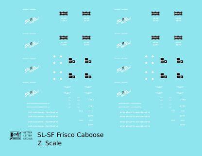 SLSF Frisco Caboose White