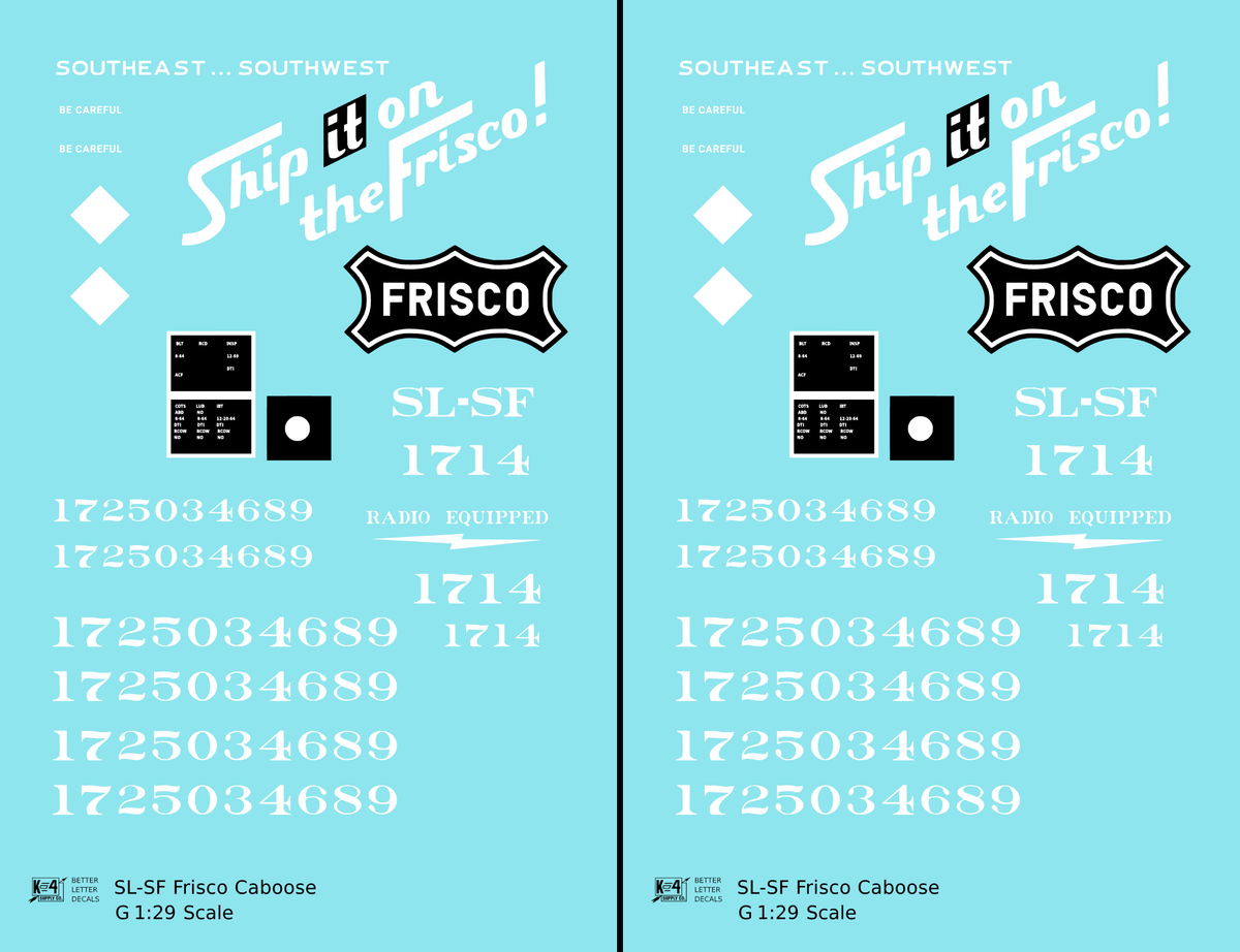 SLSF Frisco Caboose White