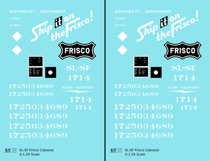 SLSF Frisco Caboose White