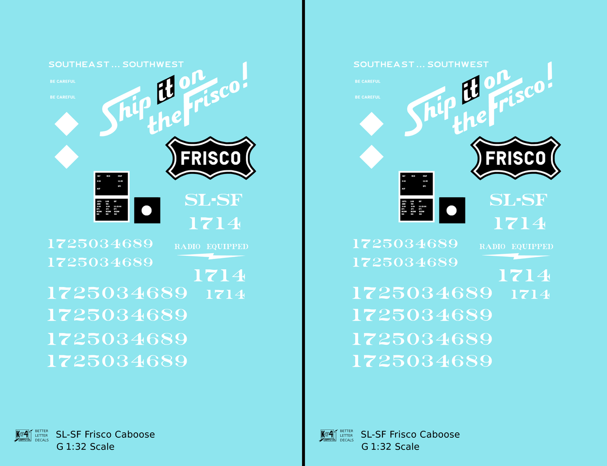 SLSF Frisco Caboose White