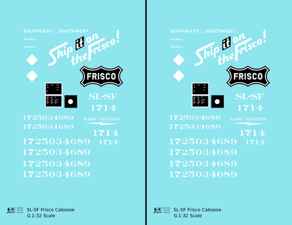 SLSF Frisco Caboose White