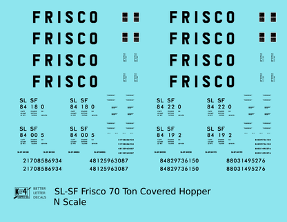 SLSF Frisco 70 Ton Cement Covered Hopper Black