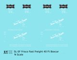 SLSF Frisco 40 Ft Boxcar White Fast Freight