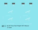 SLSF Frisco 40 Ft Boxcar White Fast Freight