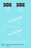 SLSF Frisco 40 Ft Boxcar White Fast Freight