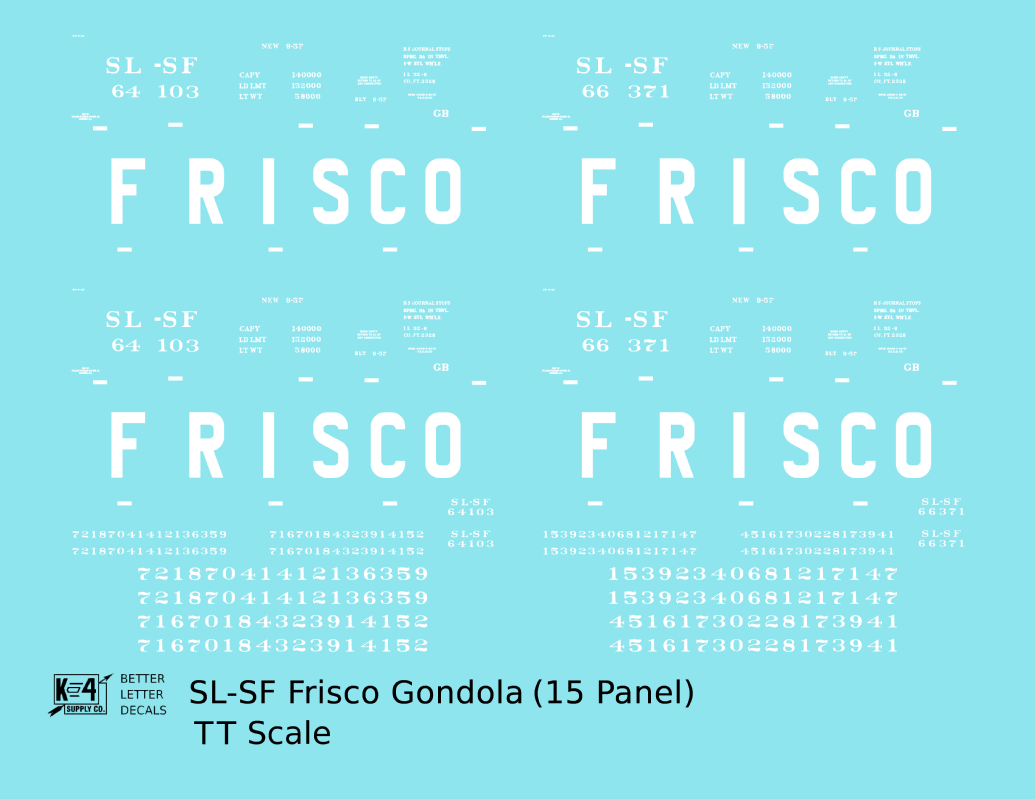 SLSF Frisco Gondola White