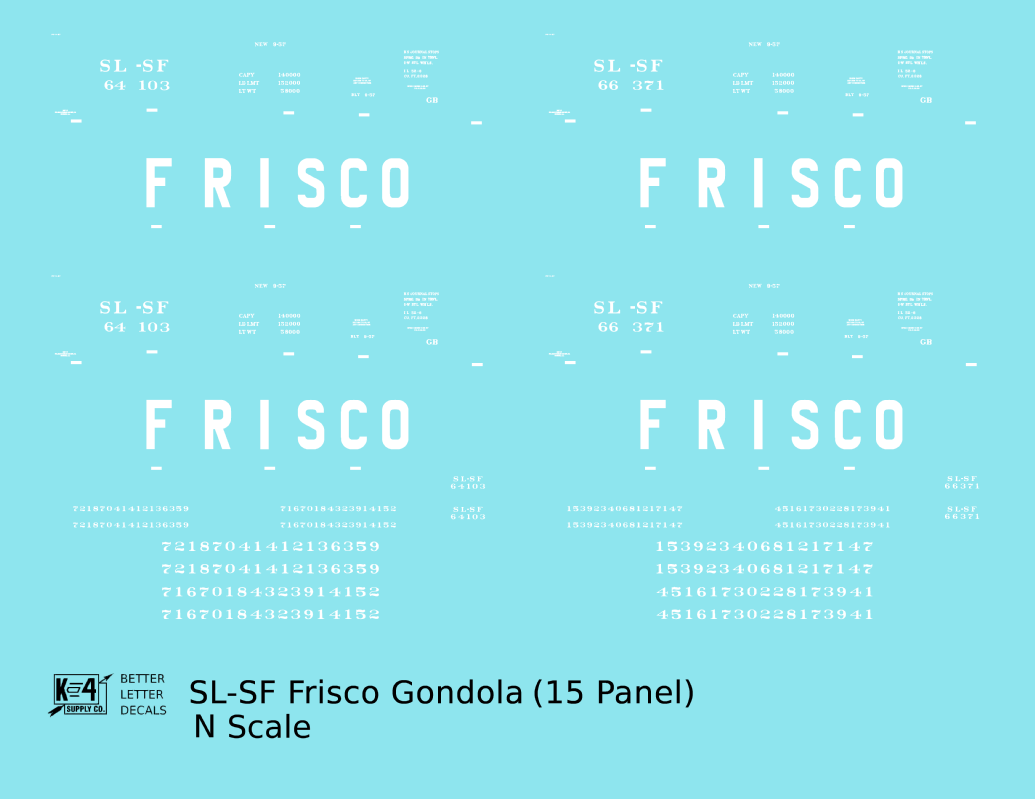 SLSF Frisco Gondola White