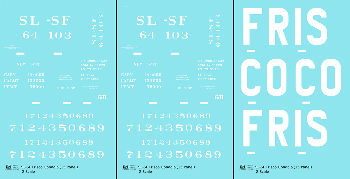 SLSF Frisco Gondola White