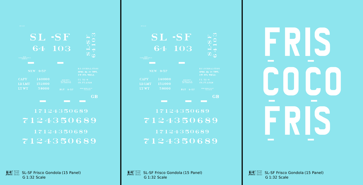 SLSF Frisco Gondola White
