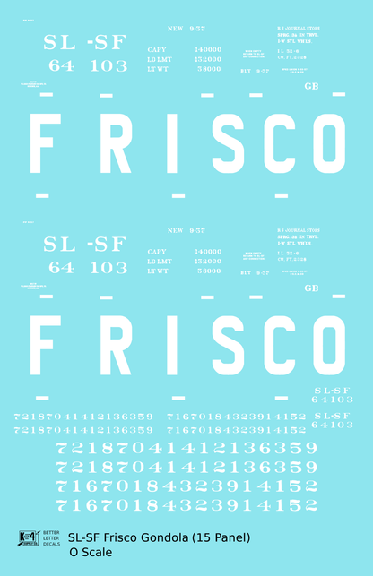SLSF Frisco Gondola White