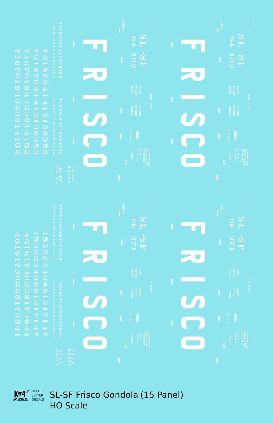 SLSF Frisco Gondola White
