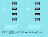SLSF Frisco Twin Hopper Car White Large Herald
