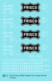 SLSF Frisco Twin Hopper Car White Large Herald