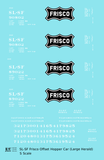 SLSF Frisco Twin Hopper Car White Large Herald